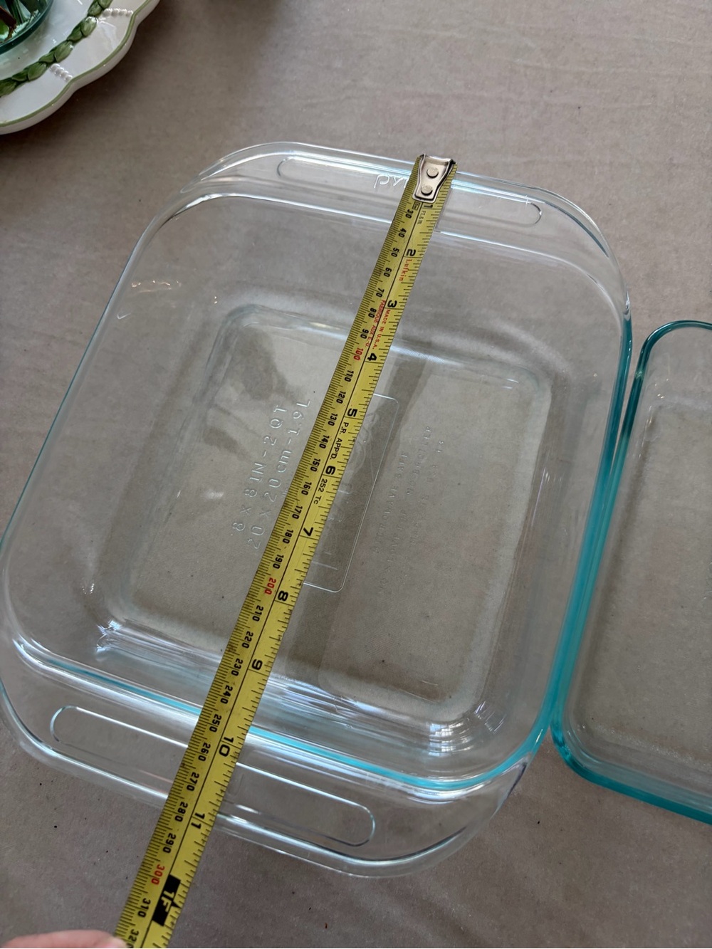Pyrex Clear Glass Bakeware Set with Light Blue Tint - Picture 5 of 13